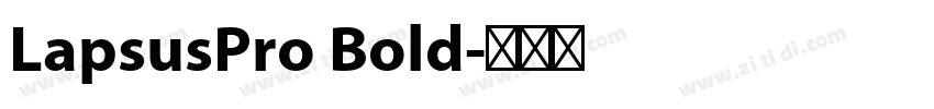 LapsusPro Bold字体转换